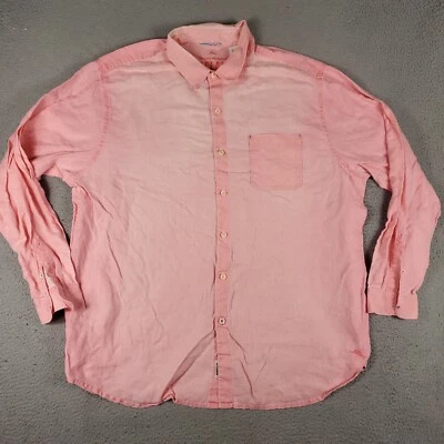 Tommy Bahama Shirt Mens Size 2XT Pink Linen Casual Button Up Long Sleeve * - Image 1 of 4