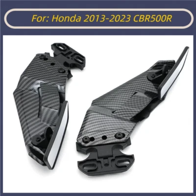 Espejos retrovisores Wind Wing con estilo de fibra de carbono para Honda CBR CBR500R 2013-2023 Foto 1 de 4