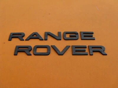 LAND ROVER RANGE ROVER EMBLEMA LOGOTIPO INSIGNIA SIGNO SÍMBOLO NOMBRE USADO NEGRO A40543 Foto 1 de 4