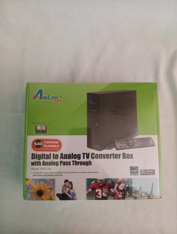 Airlink 101 Atvc102 Digital to Analog TV Converter W/analog Pass Through