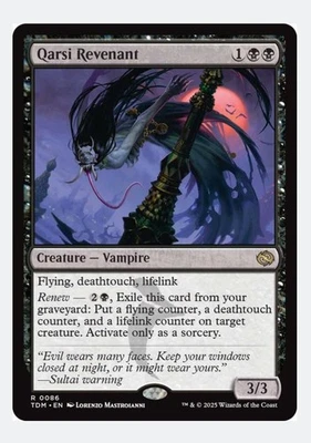 Qarsi Revenant | TDM Tarkir Dragonstorm | Vampire Flying Lifelink | Rare | NM+ - Image 1 of 3