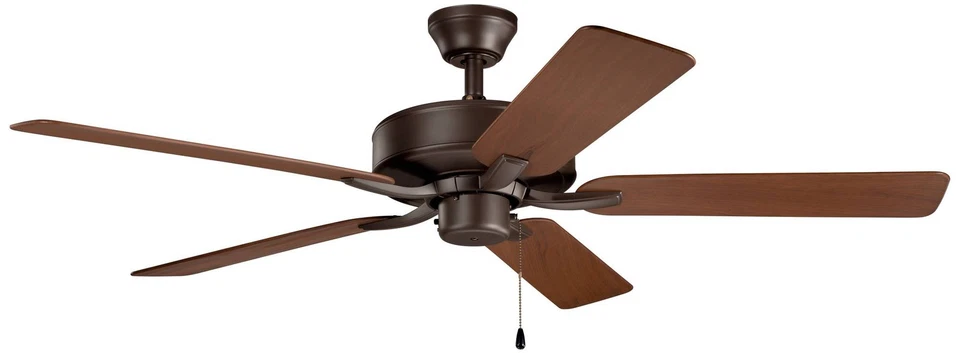 52" Kichler Basics Pro Bronze Finish Pull Chain Ceiling Fan - Image 1 of 1