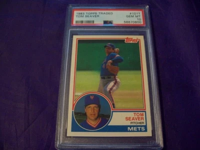 Tom Seaver 1983 Topps negociado #101T PSA 10 Foto 1 de 2