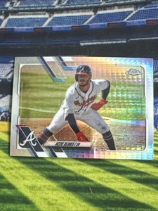 2021 Topps Chrome Prism Ozzie Albies #24 Atlanta Braves - Picture 1 of 2