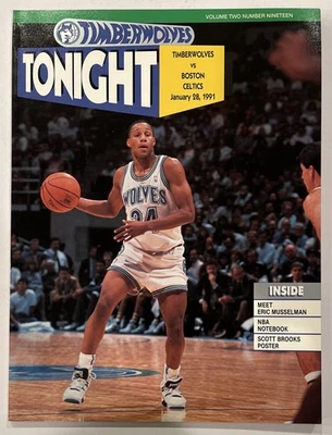 1991 Minnesota Timberwolves NBA Program vs. Boston Celtics (G3) - Image 1 of 2