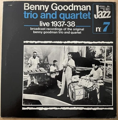 BENNY GOODMAN TRIO AND QUARTET LIVE 1937-38 1973 Columbia Records P13289(EX/VG+) - Image 1 of 2