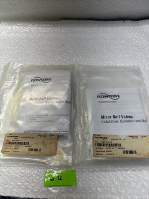 **Nuevo kit de reconstrucción de válvula de bola Flowserve 10WK RK44 RT Miser 1" (lote de 2) # Foto 1 de 4