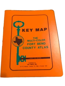 RARE Fort Bend County Atlas 1st EDITION Key Map MINT CONDITION Hardcover Binder - Bild 1 von 14