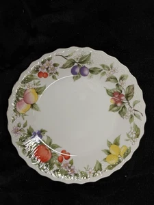 Andrea by Sadek Serving Plate Fruit Tree Design Bumpy Edge 8 inch Japan - Picture 1 of 5