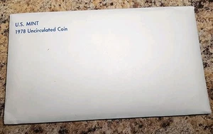 1978 P&D Mint Set with 12 Brilliant Uncirculated US Coins & Envelope (12 Coins) - Picture 1 of 2