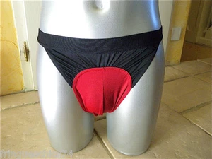 Panties Bicolour Glossy Man body guys Size XL Top Range New Label - Picture 1 of 2