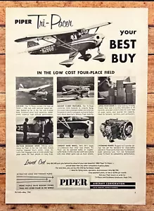 1960 Piper Tri-Pacer Aircraft Vtg Print Ad Lock Haven PA - Picture 1 of 6