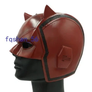 Daredevil Matt Murdock Cosplay Props PVC Helmet Red Mask Wearable Halloween NEW - Picture 1 of 5