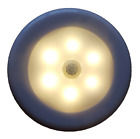 LED Spot Strahler 8cm Nacht Kabinen Licht Bewegungs Sensor Akku Batterie Camping