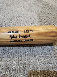 Brady Anderson Game Used Bat Orioles Uncracked