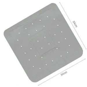 Shower Mat Non Slip Shower Mat Corner Shower Mat Anti Slip Shower Mat Matt Grey - Picture 1 of 2