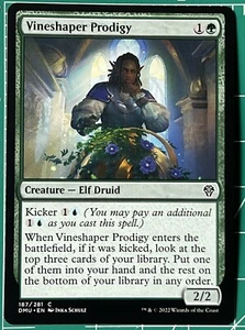 Vineshaper Prodigy MTG Dominaria United NM Magic Regular - Picture 1 of 2