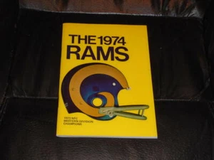 1974 LOS ANGELES RAMS NFL FOOTBALL MEDIA GUIDE  MINT - Photo 1 sur 2