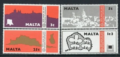 3007 - MALTA 1975 - European Architectural Heritage Year - MNH Set - Image 1 of 2
