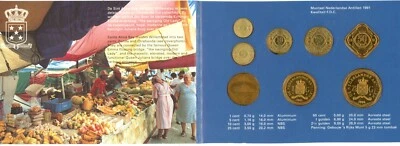NETHERLANDS ANTILLES ~ 1991 ~ MINT SET ~ 8 COINS ~ MINT PACKAGING - Image 1 of 3
