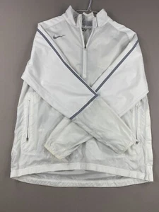 Rompevientos Nike Golf para hombre grandes blancos simulados cuello bolsillos manga larga - Imagen 1 de 12