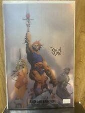 Thundercats #1 1:60 Jae Lee Foil Virgin Variant SIGNED by Drew Moss (2024)