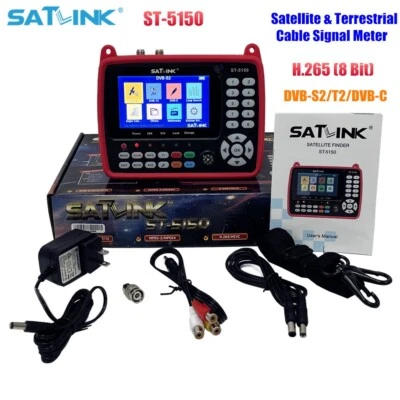 SATLINK ST-5150 Satellite Finder Meter DVB-S/S2/T/T2/C Combo MPEG-4 H.265(8 Bit) - Bild 1 von 4