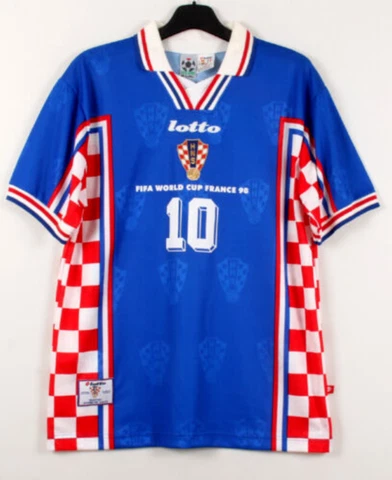 Retro Croatia 1998 #9 #10 Home Shirt Cover