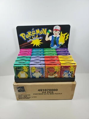 Pokemon Hasbro Milton Bradley 1999 Nintendo 24 50 Piezas Mini Puzzle Nuevo Foto 1 de 4