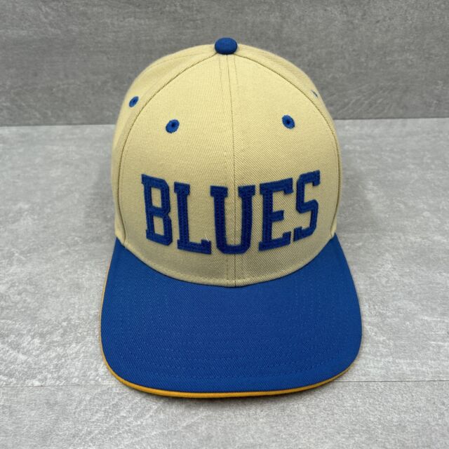 Rare Vintage St. Louis Blues The Game Snapback Hat Blue Yellow NHL Cap