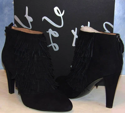 BOTAS DE TORNOZELO NOVA NA CAIXA Banana Republic camurça preta DARCEY Darcy tamanho 9.5 - Imagem 1 de 4