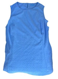 Tanque grande de lujo con textura azul real cobalto J McLaughlin - Imagen 1 de 2