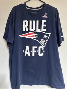 Nike NFL Football New England Patriots 2014 “Rule AFC” Champions XXL 2XL Shirt - Picture 1 of 8