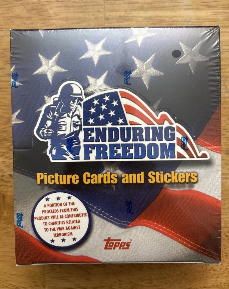 2001 Topps Enduring Freedom Trading Cards Box 24 Packs Factory Sealed - Image 1 of 4