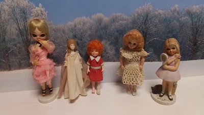 MUÑECA VINTAGE COLECCIONABLES KNICKER BOCKER LITTLE ORPHAN ANNIE LOTE DE 5  Foto 1 de 4