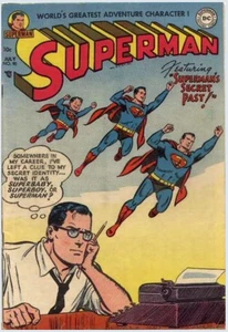 WEATHER-BIRD COMICS~SUPERMAN #90~1954~EDAD DE ORO~SORTEO~RARO~AL PLASTINO - Imagen 1 de 7