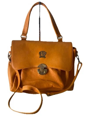 Bolso de mano de cuero italiano Pratesi Firenze bandolera de hombro Foto 1 de 4