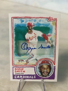 OZZIE SMITH 2025 Topps Shoebox Treasures Auto #62A 7/10 1983 Topps - Foto 1 di 6