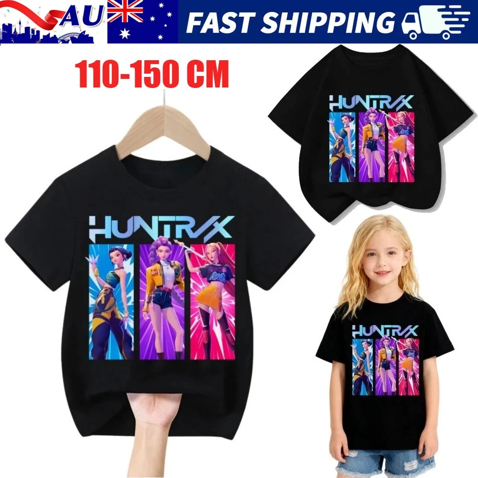 KPop Demon Hunters Kids T-Shirt Children's Shirt Cool Girls Top Tee Fans Gifts - image 1 of 4