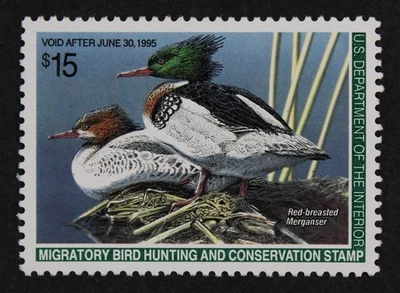CKStamps: US Federal Duck Stamps Collection Scott#RW61 $15 Mint NH OG - Image 1 of 2