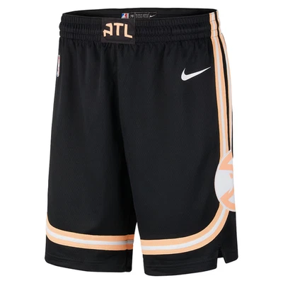 Atlanta Hawks Nike 2025/26 City Edition Remix Dri-FIT Swingman Shorts Peachtree - Image 1 of 3