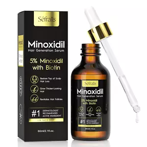 5% Minoxidil Hair Growth Serum Oil for Men and Women 60Ml / 2.11 Fl Oz - Picture 1 of 6