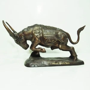 Kwai Thanu 泰国鬼牛 (Büffelamulett) 12" lang "Sao Ha" Edition Wat Mani Wong - Bild 1 von 11