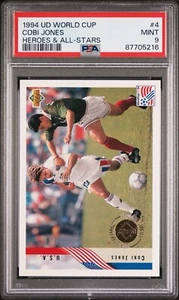 1994 Upper Deck World Cup #4 Cobi Jones Heroes & All-Stars PSA 9 Low Pop - Picture 1 of 2