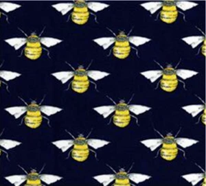 Camisa azul abejorro tela de algodón costura para vestir artesanías material popelín - Imagen 1 de 3