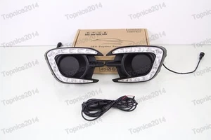 2x LED Daytime Fog Light Driving lamps DRL For Mitsubishi Pajero Sport 2013-2015 - Picture 1 of 6