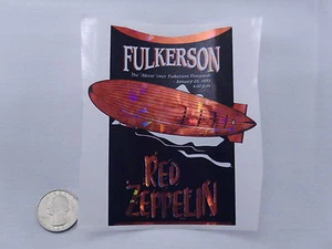 Botella de vino Lables Red Zeppelin Fulkerson Finger Lakes NY #553 - Imagen 1 de 3