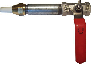 Sandblaster Nozzle Gun with Holder, Valve, Tip, Long-Lasting Steel
