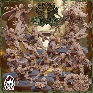 Wood Elf Team/ elfes sylvains Fantasy Football compatible bloodbowl - Imagen 1 de 1