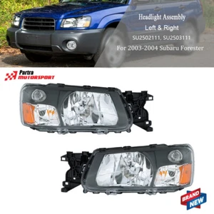 Juego de faros delanteros RH&LH para Subaru Forester 2003-2004 repuesto transparente - Imagen 1 de 12